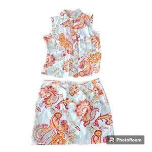 Tommy Hilfiger 2 Piece Skirt Set Size 8 Top Size 6 Skirt
